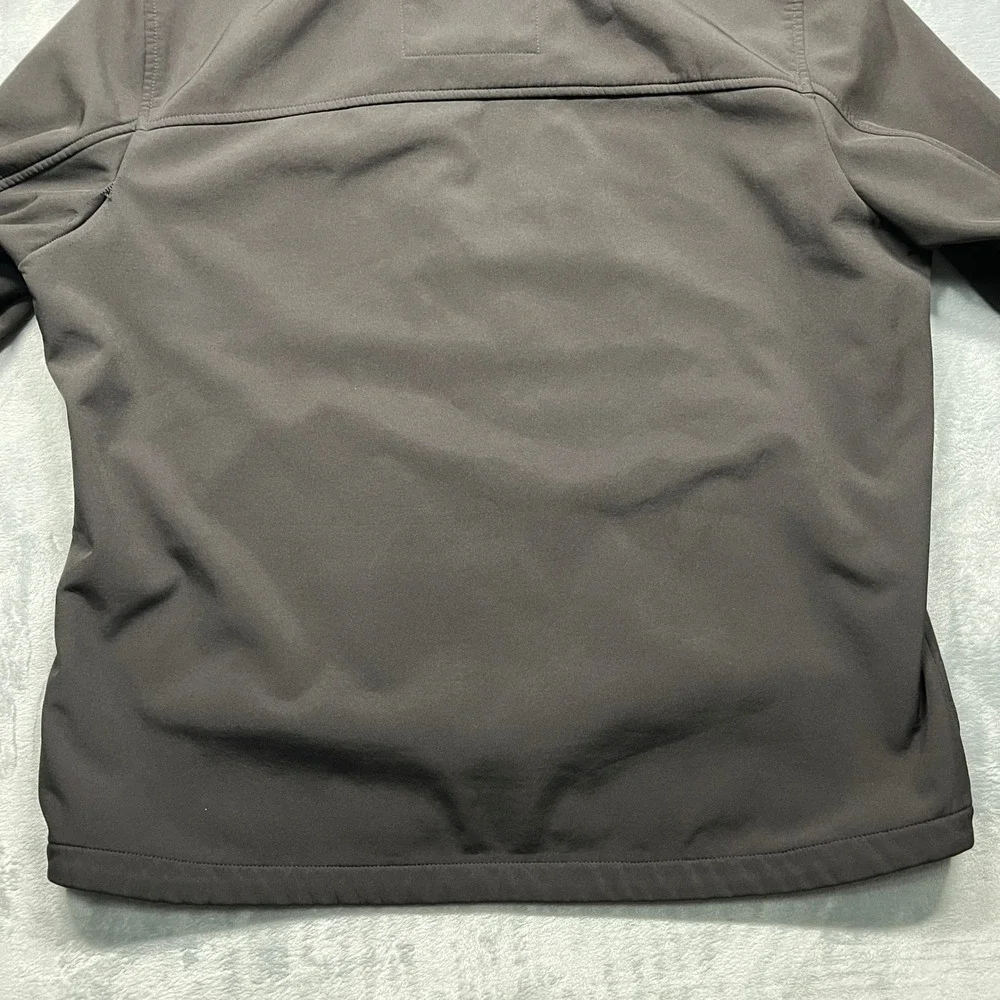 Levi Strauss & Co‎ Softshell Jacket Mens Black Hooded Fleece Lined Full Zip XL